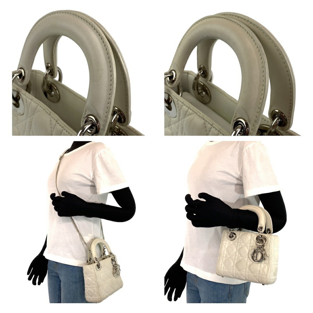 Dior Dior Lady Dior Leather Handbag Leather Handbag - Picture 7 of 9